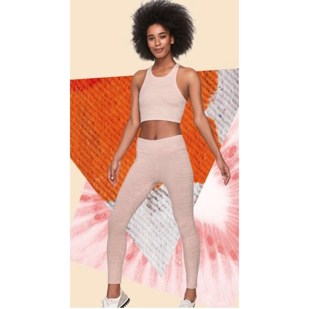 Outdoor Voices Light Pink techsweat leggings